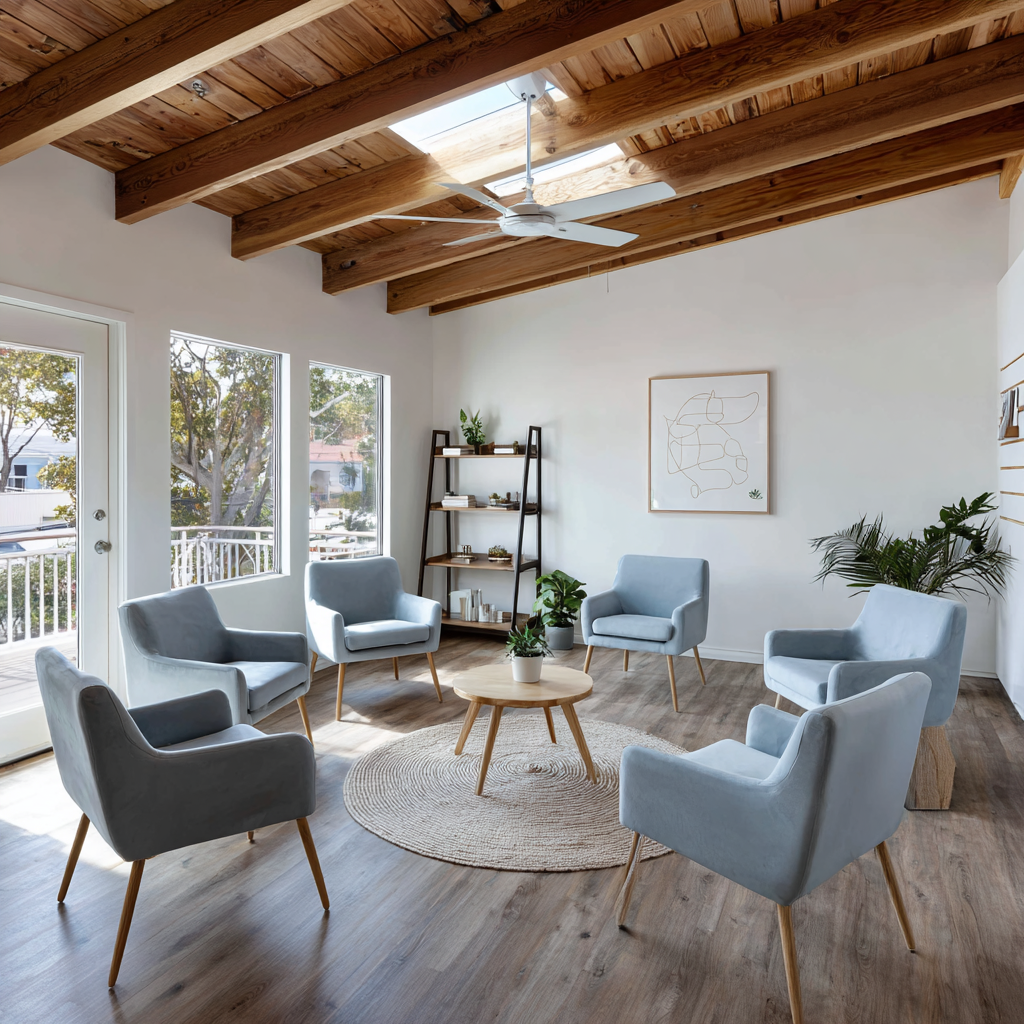 Dining area at New Light Wellness treatment center